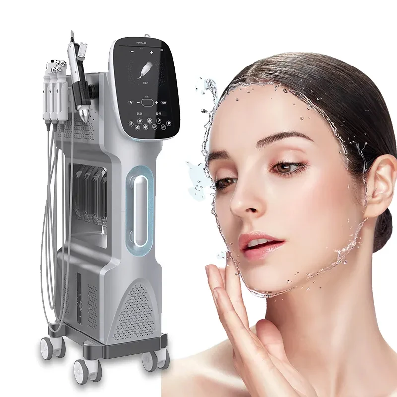 

9 In 1 Dermabrasion Oxygen Jet Aqua Peeling Skin Tightening Blackhead Cleaning Hydro Facial Lifting Beauty Care Bubble Machine