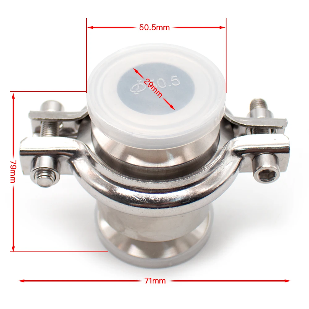 304 Stainless Steel Sanitary Non-Return One Way Check Valve 50.5MM Chuck Diameter 19/25/32MM Optional