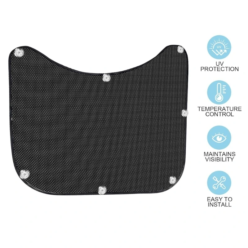 

1Pc/2Pcs Mesh Window Shade Side Window Sun Shade Semi Truck Accessory Driver Window Covers with Interior Protect D7YA