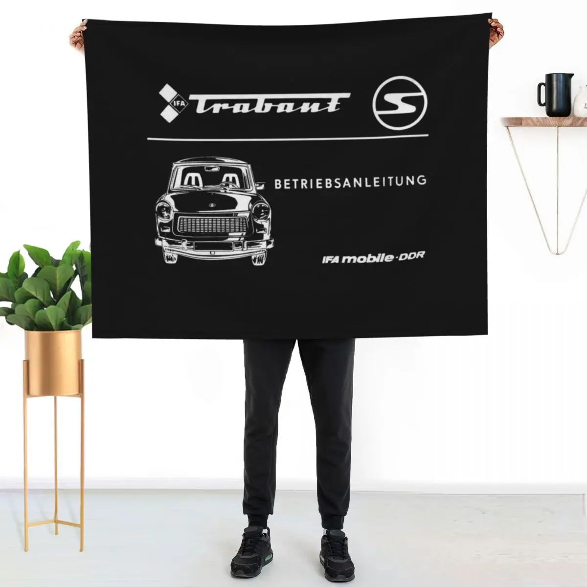 TRABANT - OWNERS HANDBOOK Throw Blanket Beach Loose Soft Plush Plaid Sofas Soft Plaid Flannel Blankets
