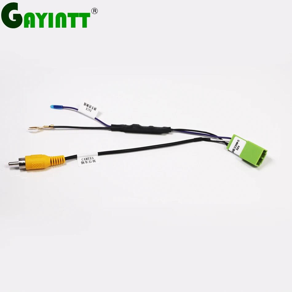 GAYINTT Car Parking Reverse Rear Camera Video Plug Converter Cable Adapter For Isuzu 2020 Car MP5 Cable