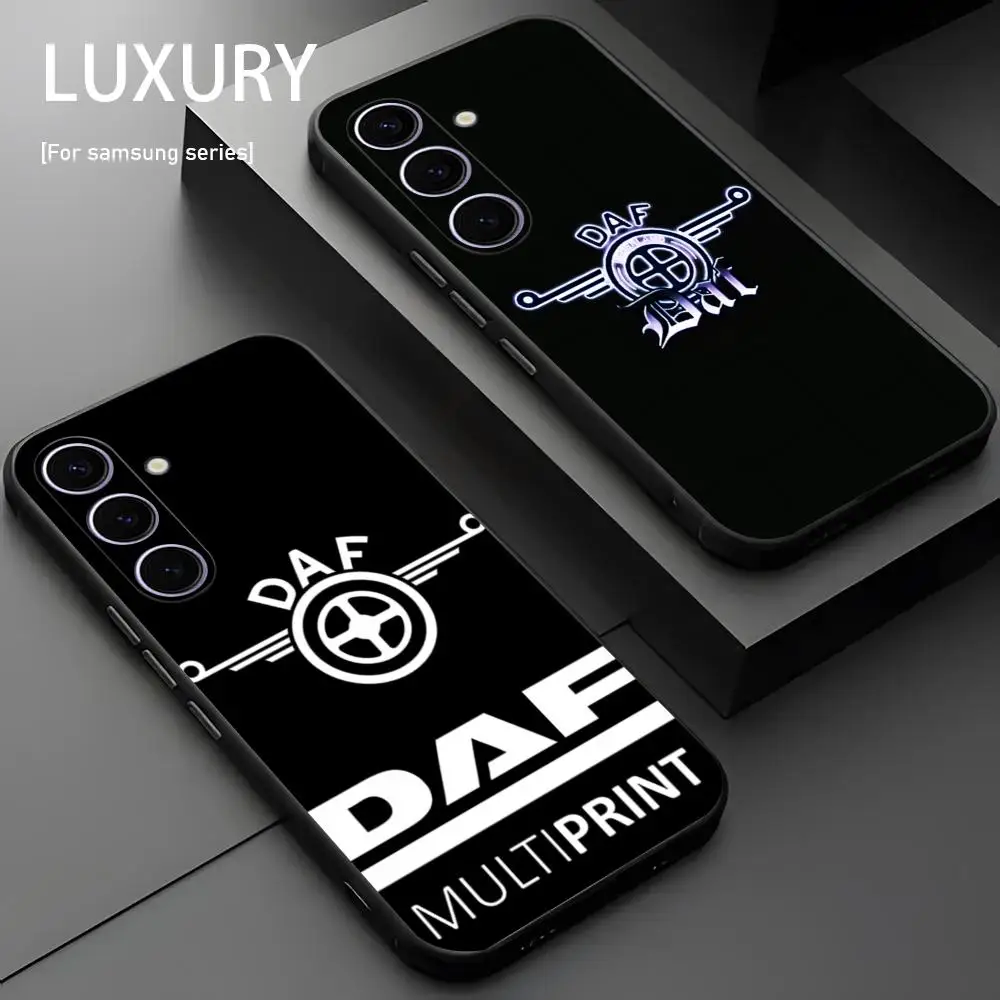 Truck D-Daf Brand LOOG Cool Phone Case For Samsung Galaxy S25 S24 S23 S22 S21 S20 Plus Ultra Note20 Soft Black