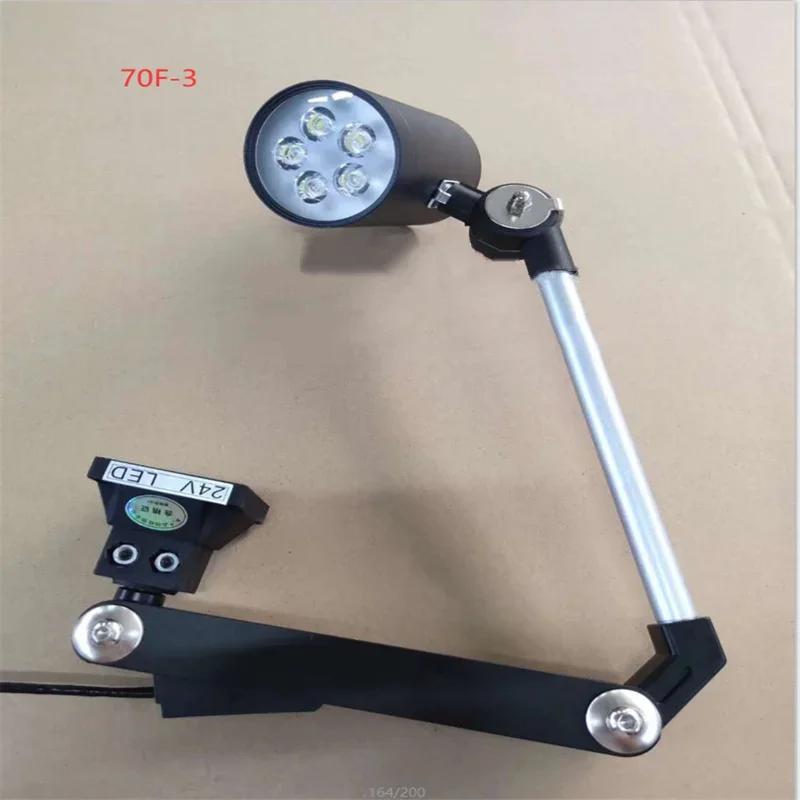 5W/6W/7W 220V/24V LED Lampada da lavoro per macchine utensili Braccio lungo pieghevole/braccio corto Tornio in alluminio/Lampada per macchine a scintilla per uso industriale
