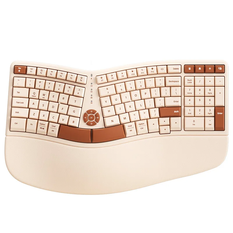 

Bracer Soft Hand Holder Ergonomic 105 Keys Mute Home Office Desktop Universal Keyboard