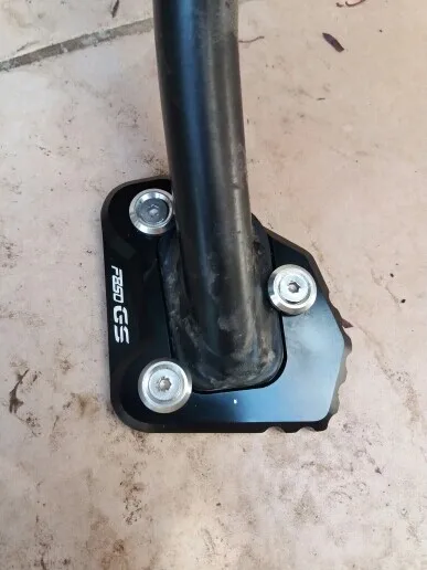 لسيارات BMW F850GS Adventure -2022 2023 2024 2025 دراجة نارية مسنده موسع القدم الجانب حامل تمديد وسادة دعم لوحة F 850 GS