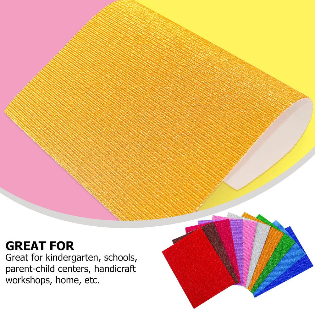 

Gold Powder Corrugated Paper Sheets Colored Cardboard DIY Craft Supplies for Kids Projects Handmade Decorations