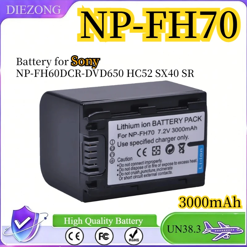 3000Mah NP-FH70 Np …