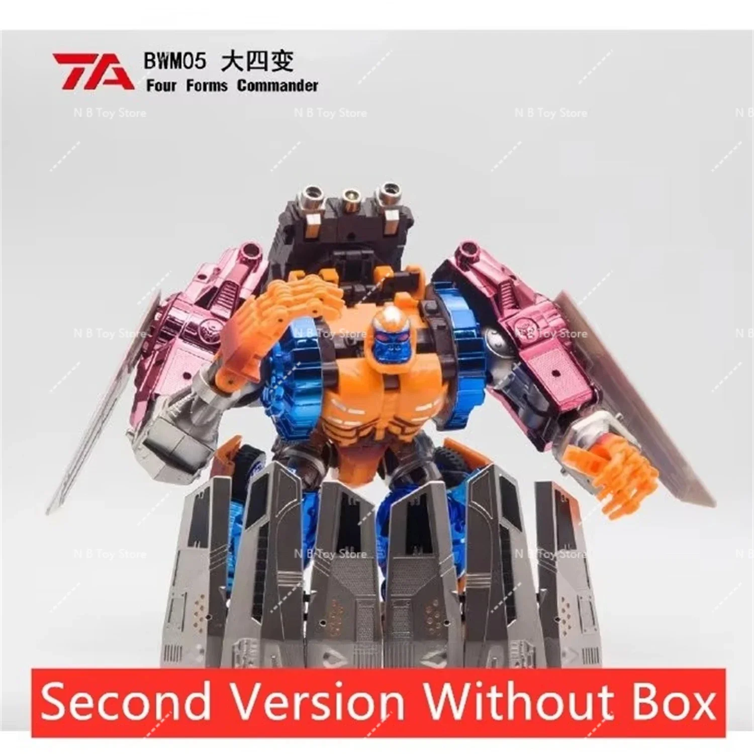 [متوفر 2.0 الإصدار] ألعاب TransArt المتحولة BW BWM-05 BWM05 أربعة أشكال شخصية الحركة قائد لهب جارديان برايم