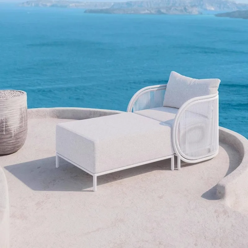 

Outdoor rattan sofa sun protection two-person three-person outdoor sofa aluminum alloy outdoor garden sofa