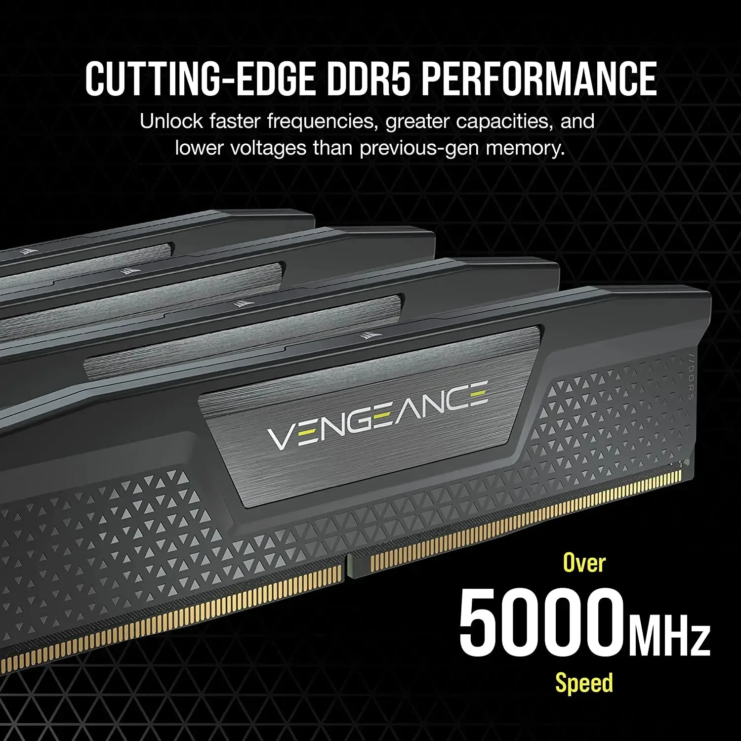 CORSAIR VENGEANCE DDR5 RAM 16GB 5600MHz 6000MHz 6400MHz Intel XMP ICUE Compatible Computer Memory - Black