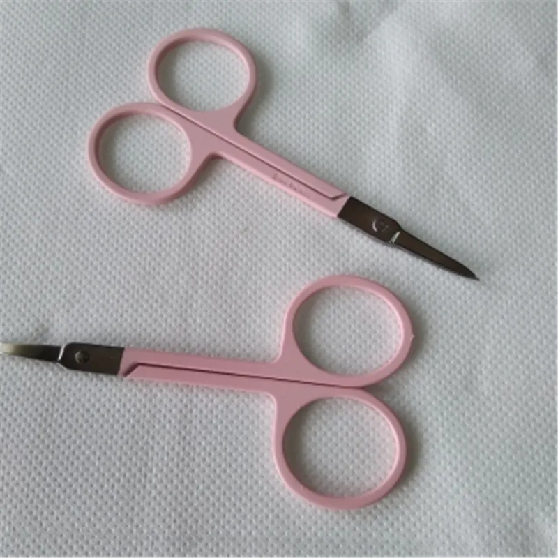 Hot Sale Professional Scissor Manicure For Nails Eyebrow Nose Eyelash Cuticle Scissors Curved Pedicure Makeup Tool