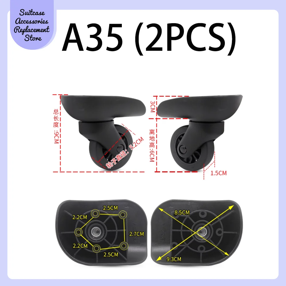 Бесшумное колесо адаптирован к Hongsheng A35 A84, универсальное колесо, Дорожный чемодан, ремонт, аксессуары для путешествий, гладкие бесшумные колеса, чемодан