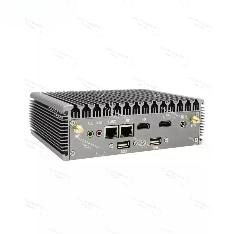 Micro industrial computer with dual network ports and dual serial ports All-aluminum fanless J6412/N100 quad-core embedded