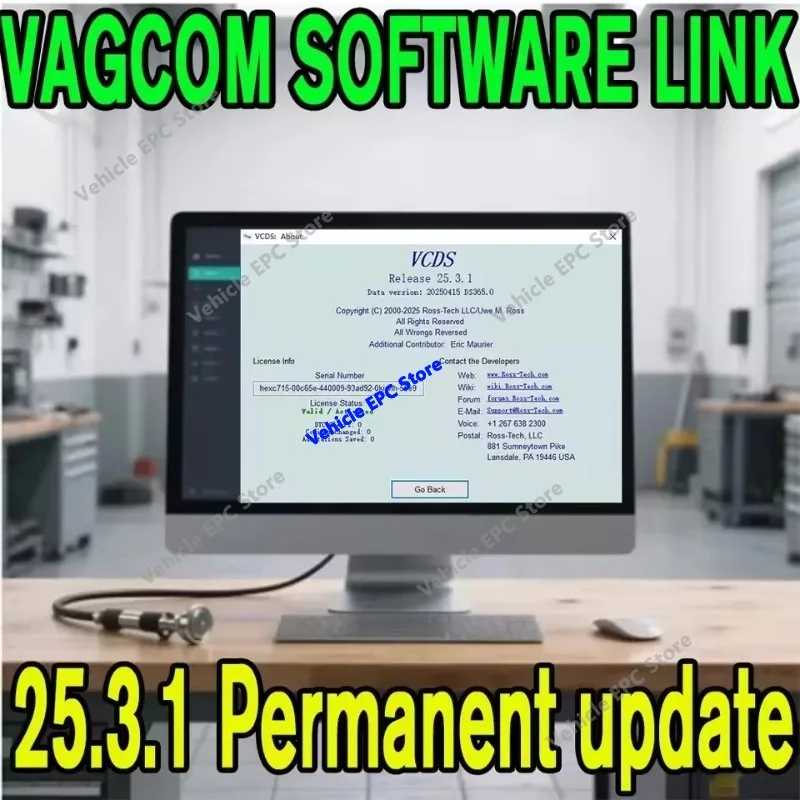 Hot VAGC0M Car Diagnostic Tool Software Download Link Win10 OBD2 Scanner Interface 25.3.2 Update VAG COM Program for Auto Repair