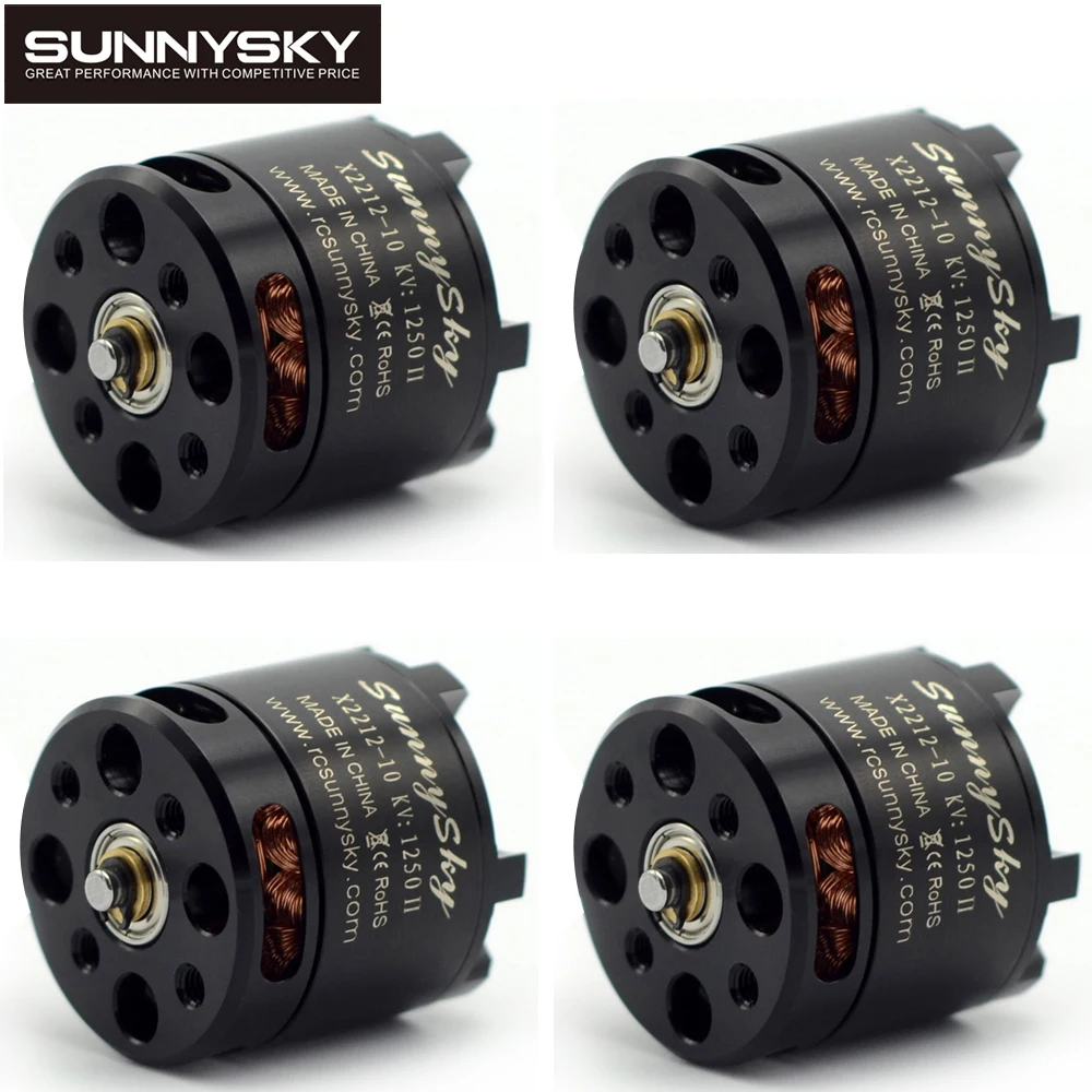 4pcs Sunnysky X2212 980KV 1250KV 1400KV Outrunner Brushless Motor 2212 for RC Quadcopter Multicopter