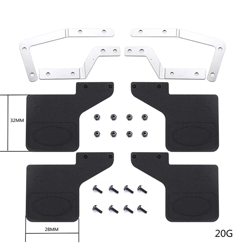 Rubber Front and Rear Fenders Mud Flaps for MN D90 D91 MN99S MN99S 1/12 RC Car Upgrades Parts Accessories