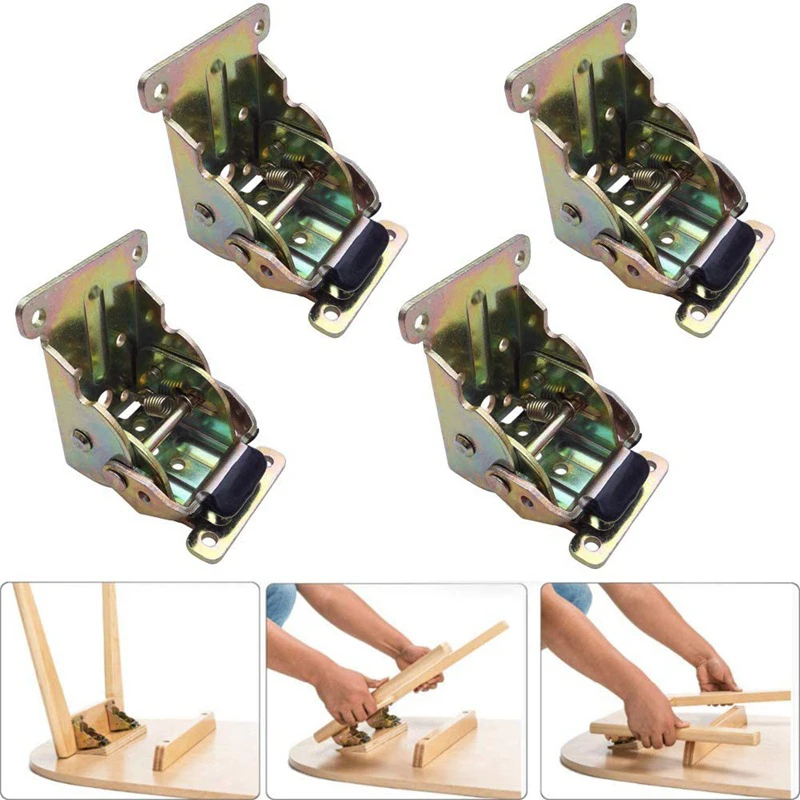 

Folding Table Hinge,Table Leg Fold Accessories,Coffee Bracket Foot Automatic Lock Iron Hinge,Furniture Hardware