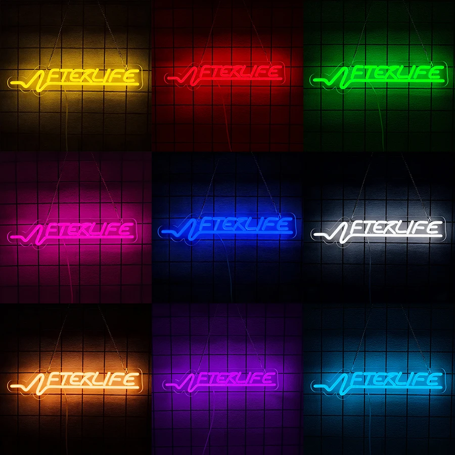 Cyberpunk Neon Sign Game LED Sign for Wall Decor Shooting Games Neon Light for Gaming Room Man Cave Bedroom Gifts for Teen Boys