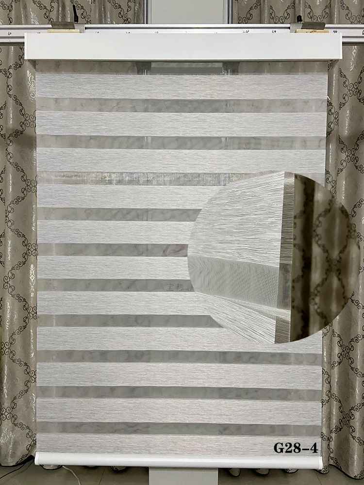 

Custom to Cut Window Blinds Light Filtering Zebra Blinds Dual Roller Blinds Manual Day and Night Blinds Curtains Easy to Intall