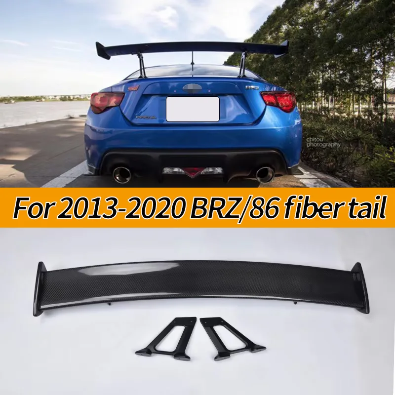 

Для Toyota GT86 Subaru 2013-2020 аксессуары из настоящего углеродного волокна, аксессуары для отделки багажника автомобиля на заднее крыло
