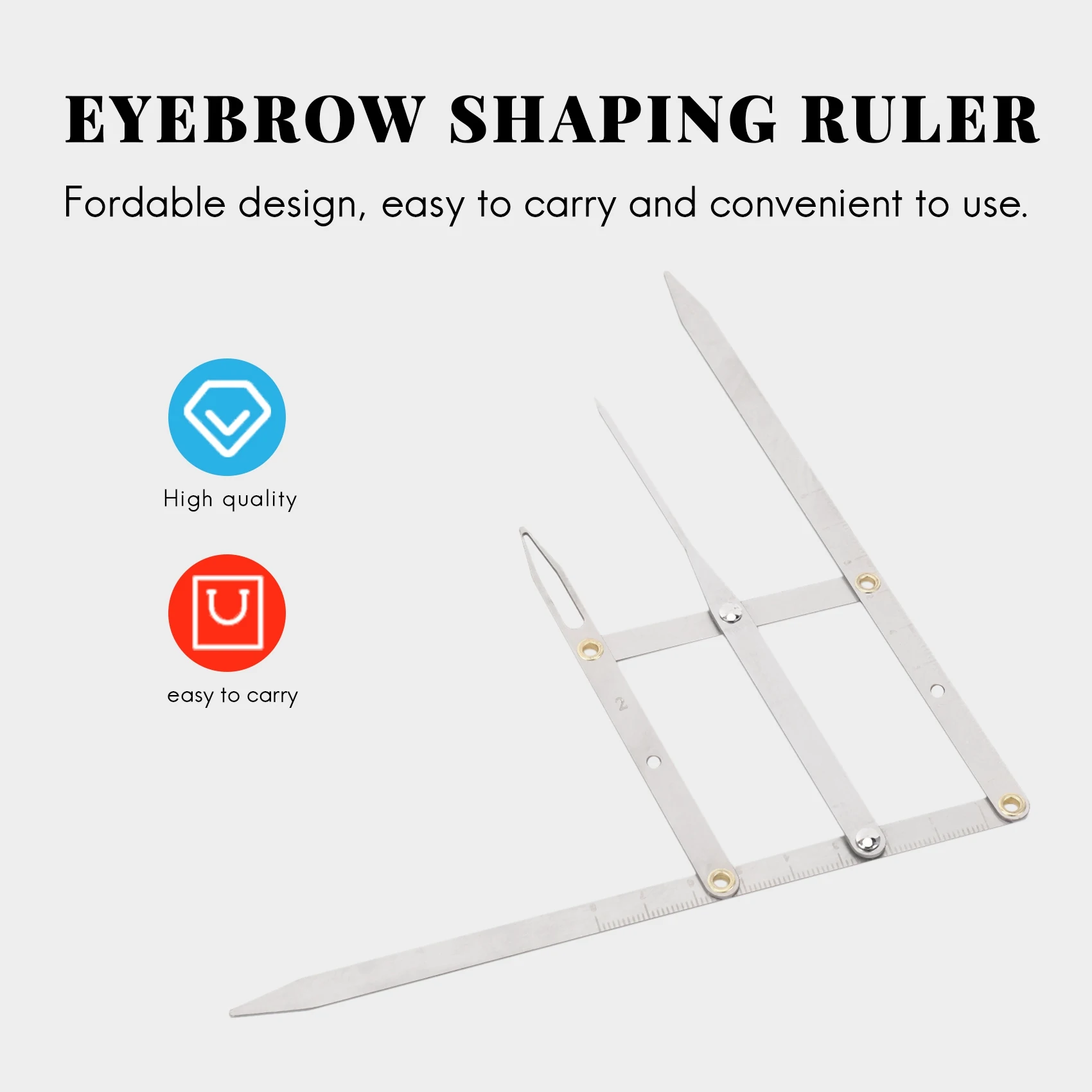 1Pcs Eyebrow Ruler Permanent Makeup Eyebrow Ruler Golden Ratio Divider Caliper Microblading Stencil Shaping Tool Tattoos
