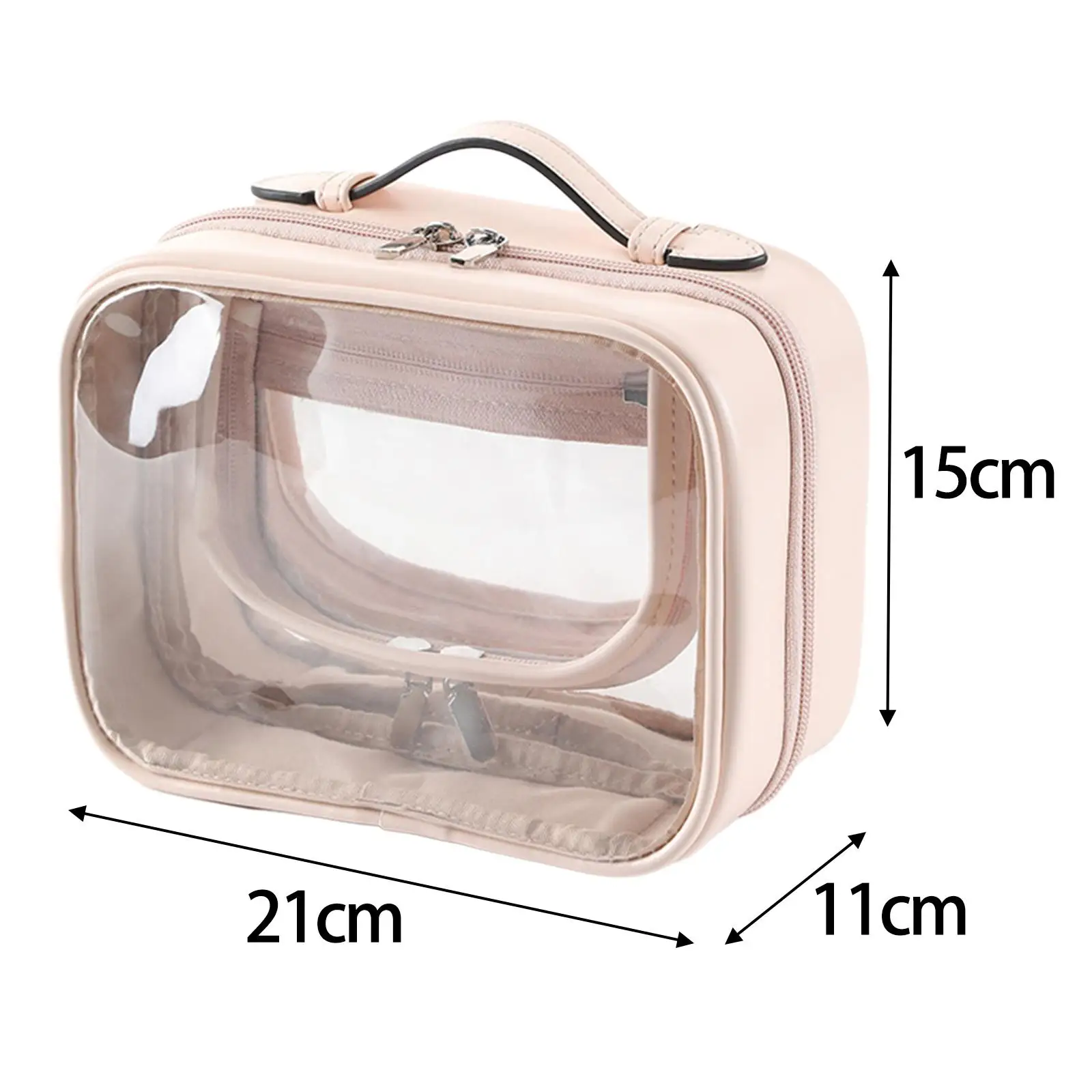 Large Capacity Wash Bag Transparent Clear Cosmetic Makeup Bag Toiletry Organizer Makeup Pouch for Suitcase Women Home Travel Men