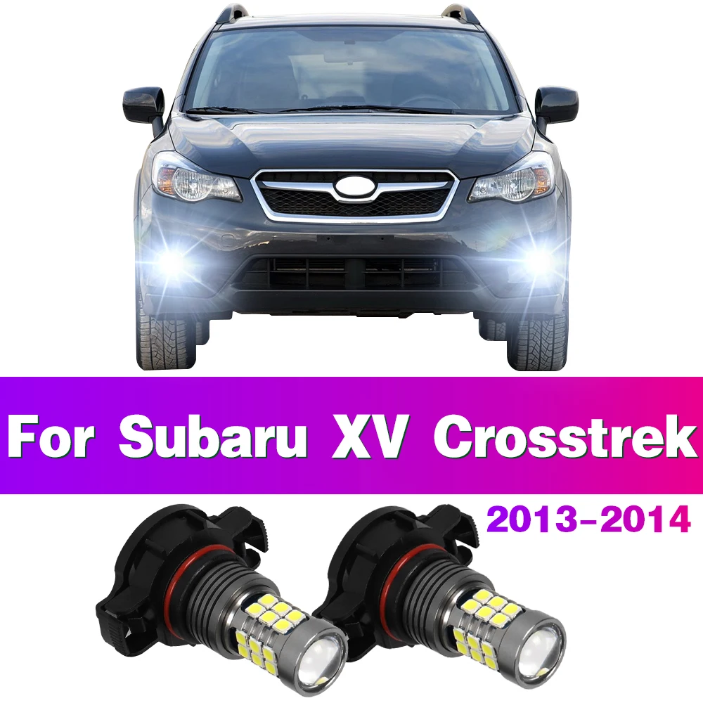 2 Stück LED Auto Nebels chein werfer Lampen 2504 psx24w 12276 Zubehör für Subaru xv Cross trek 2013 2014