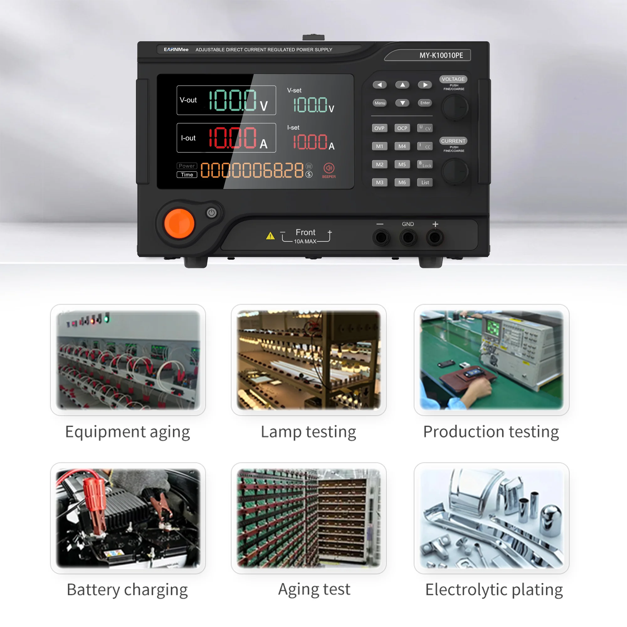 

Laboratory 100V 10A digital display switching programmable DC Workbench power supply