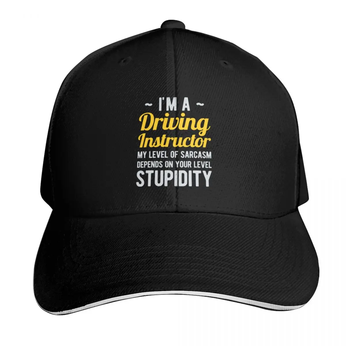 Funny Driving Instructor Baseball Cap Curved Brim Classic Fit Low Profile Unstructured Unisex for Men Women