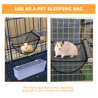 Breathable Suspension Nest Small Pet Hammock Cat Wall Shelves Ferret Hammock Black Color Guinea Pig Accessories Hamster Bed