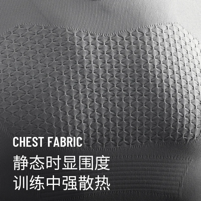秋と冬のメンズジムトレーニングスーツスポーツ速乾性服通気性高弾性大型ランニングとサイクリングスーツ