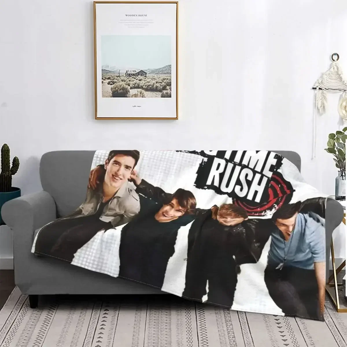 BIG TIME RUSH Boy Group Throw Blanket Personalized Soft Blankets and Throws for Sofa Bed Home Decor Outdoor Portable Blanket