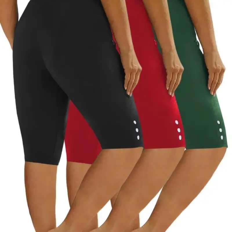 

Повседневные однотонные женские брюки-капри длиной 3/4 или 7/8