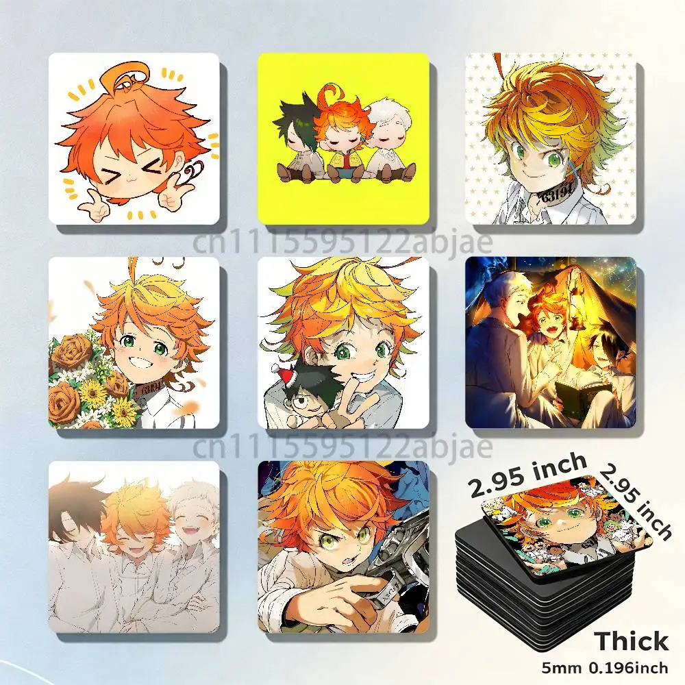 t-the promised neverland E-Emma Fridge Magnetic Magnet PVC Memorial Decor for Family Friends Students Adults