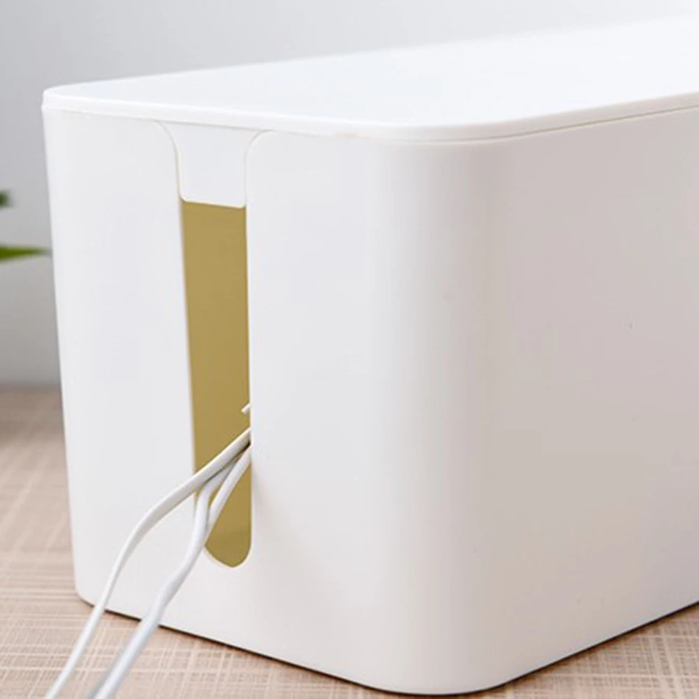 For Cable Tidy Box Set of 2 Innovative Organizer for Hiding Messy Cords and Creating a Safer Environment at Home or Office