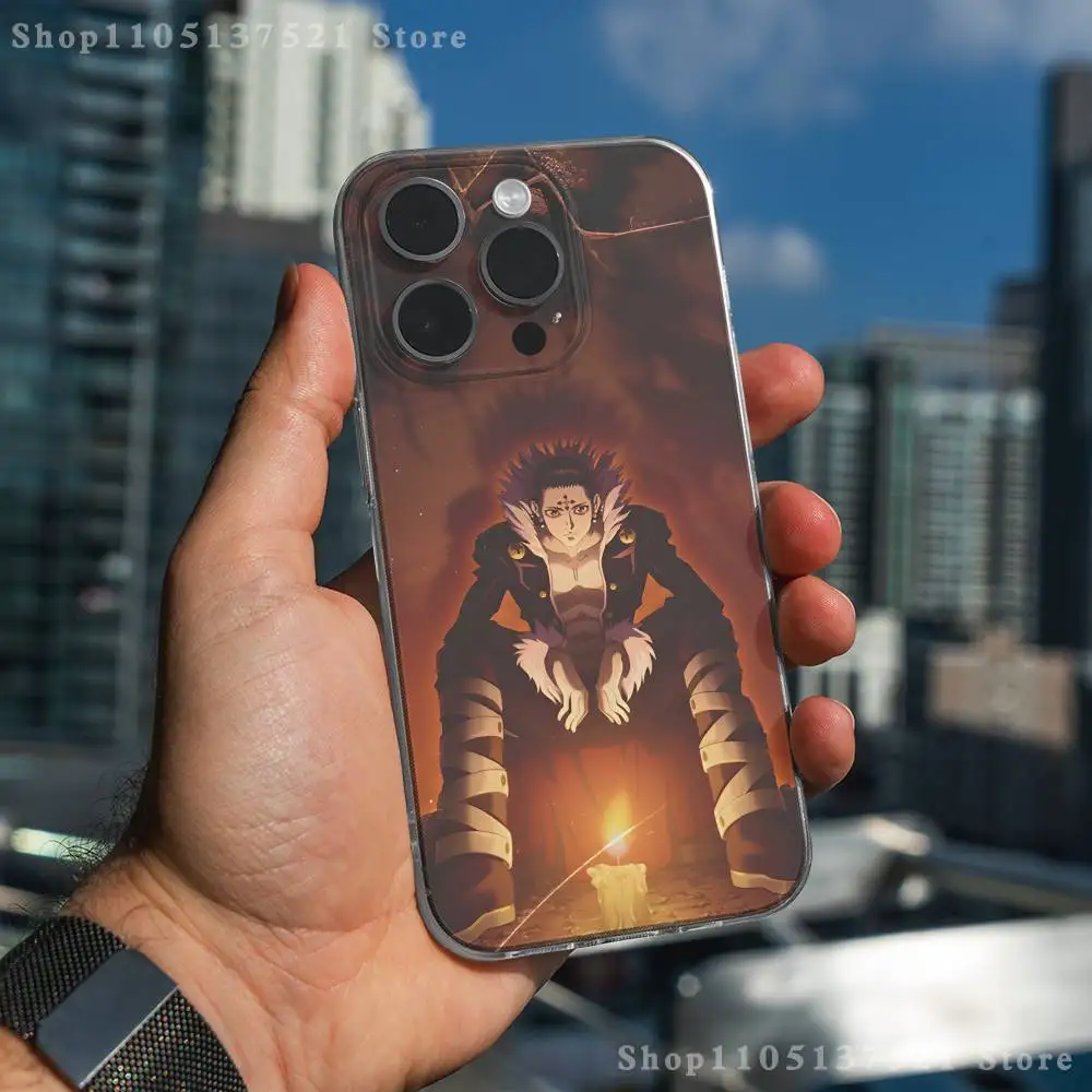 C-Chrollo L-Lucilfer iPhoneケース iPhone 17,16,15,14,13,12,11 Pro,Max,Plus,X,XS,XR,SE4,E Mini対応 透明 ソフトカバー