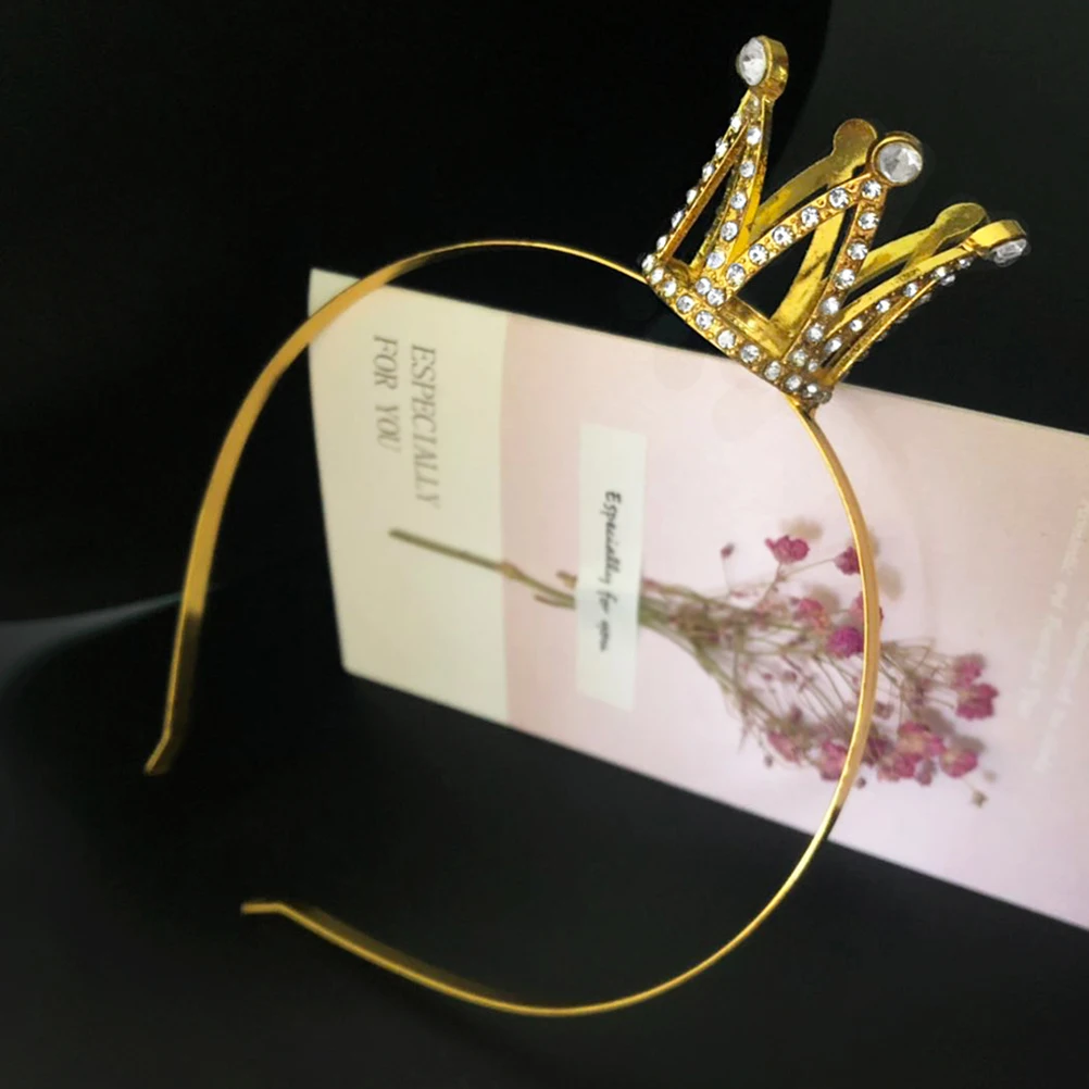 

Princess Crown Headband Hair Hoops Accessories Girls Women Party Supplies Decorative Headdress Unique Design Lightweight