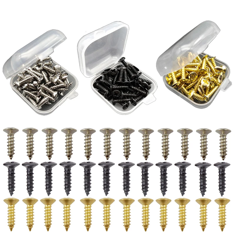 electric guitar bass protective plate screws 3*12mm protective plate rear cover plate socket screws with box packaging HY