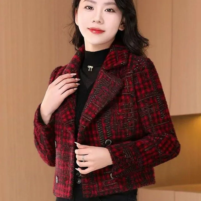Fashion Women's Jacket New 2025 Spring Autumn Small Fragrant Style Coat Top Short Casual Blazer Korean Girls Receive High Praise