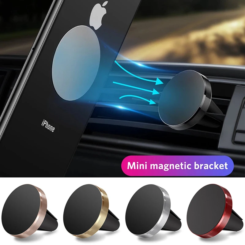 

Air Vent Magnetic Phone Holder Car Mount Universal Mobile Smartphone Stand Magnet GPS Support Cell Holder For Iphone 14 Samsung