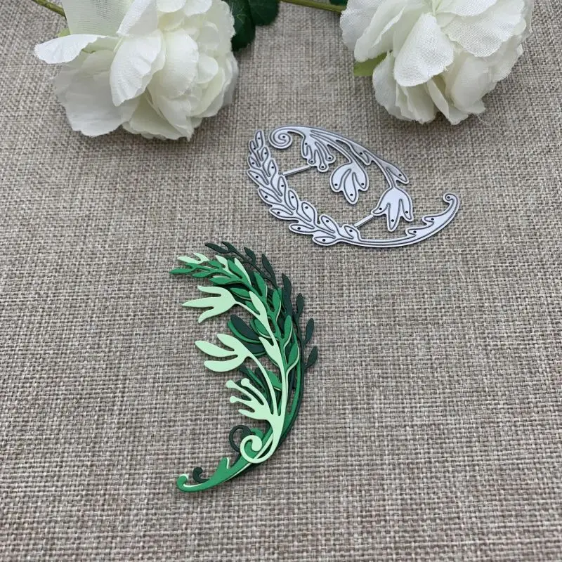 Two bunches of leaves Metal Cutting Dies Stencils For DIY Scrapbooking Decorative Embossing Handcraft Die Cutting Template Mold