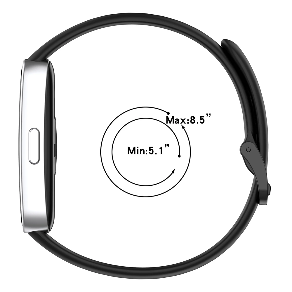 cinturino in silicone per huawei band 10 10NFC 9 9NFC 8 8NFC Accessori per smartwatch con fibbia