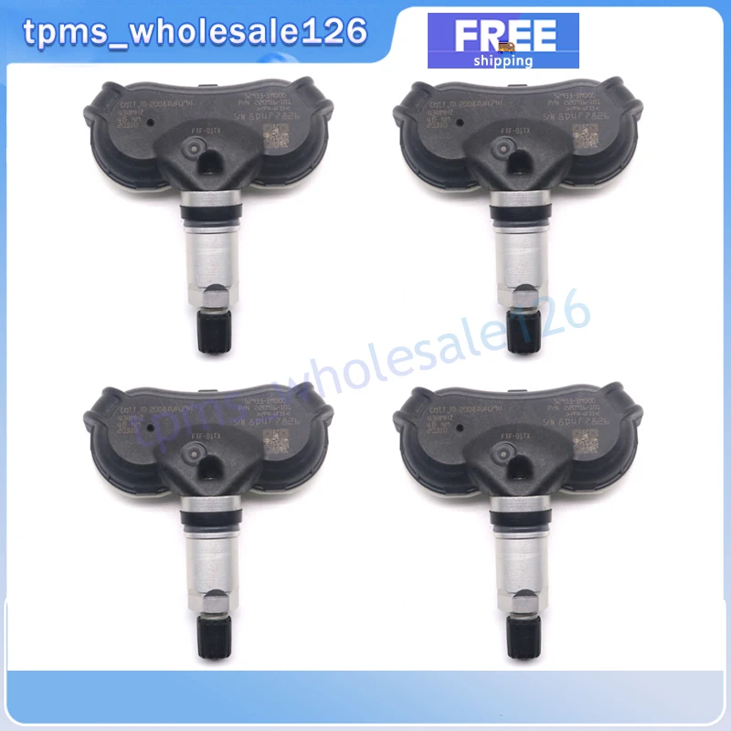 52933-3M000 TPMS Tyre Pressure Monitor Sensor 4PCS For Kia Rio Sportage Mohave Hyundai Elantra Equus Genesis ix35 Tucson 434MHZ