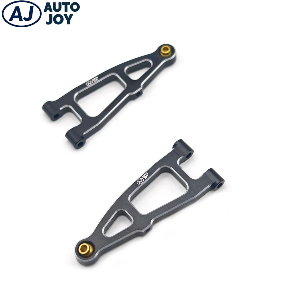 Conjunto de braço inferior dianteiro de alumínio AUTO JOY RC para ARRMA 1/18 MOJAVE RC peças de atualização de carro 2 peças de suspensão