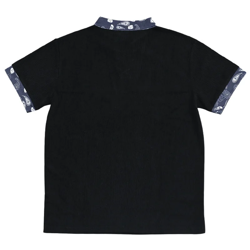 New Fashion Men Lace Up Casual Short Sleeved T-Shirts Male Corduroy Retro Trendy Daily Leisure Loose Tops & Tees T-Shirts 3XL