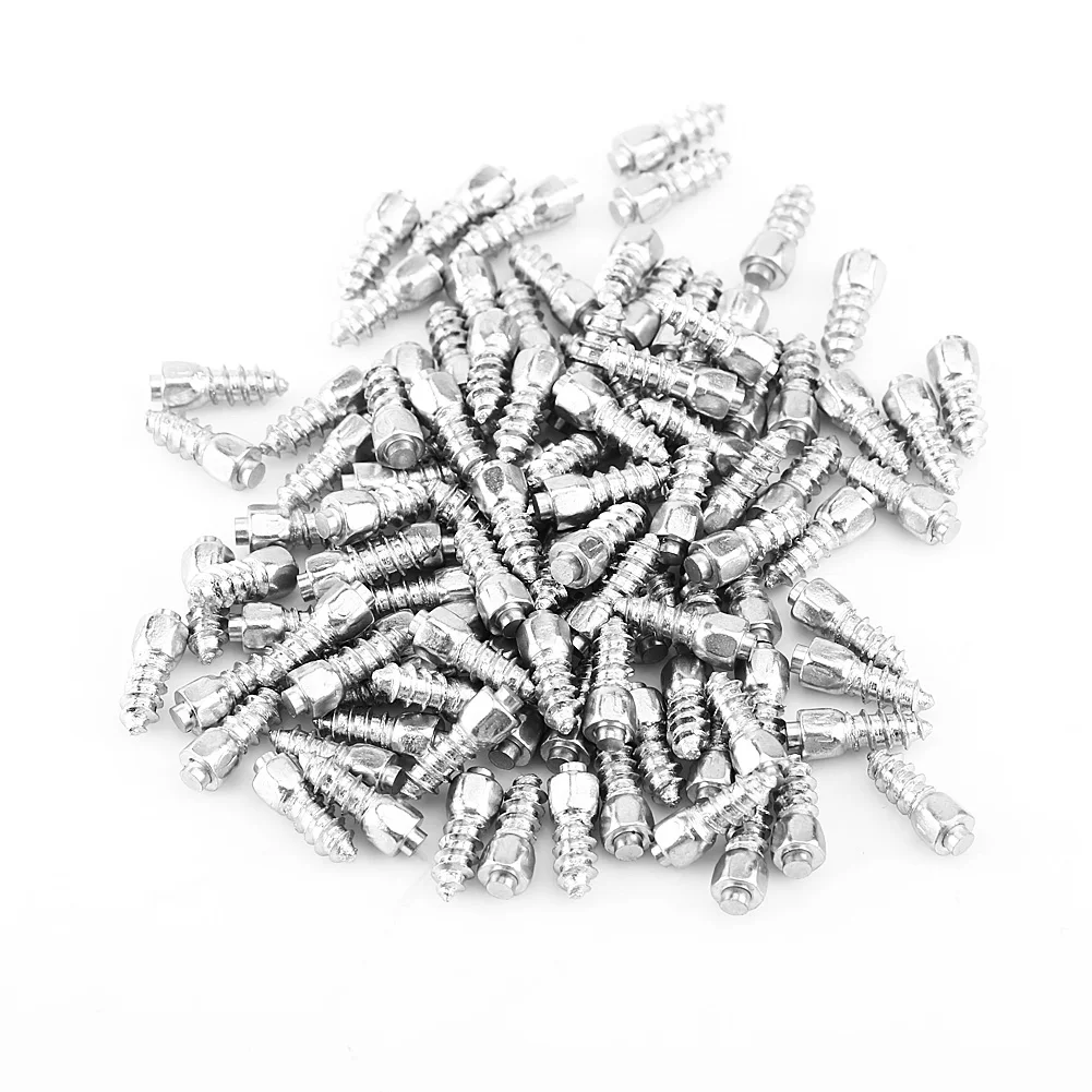 100 Pcs 0.2cm Car SUV ATV Anti Slip Screw Snow Spikes Stud Wheel Tyre Snow Tire Spikes Trim Auto Accessories