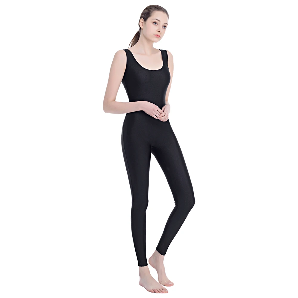 

Women Spandex Ballet Jumpsuit Tights Aerial Yoga Adult Dance Unitard Bodysuit Catsuit Sleeveless One-piece Gymnastics Fitness