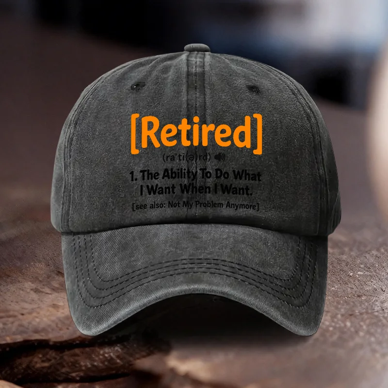 1pc of Retired Print-pattern Adjustable Cowboy Hat, Unisex Outdoor Sports Style, an Ideal Gift for Travel, Camping, and Hiking,