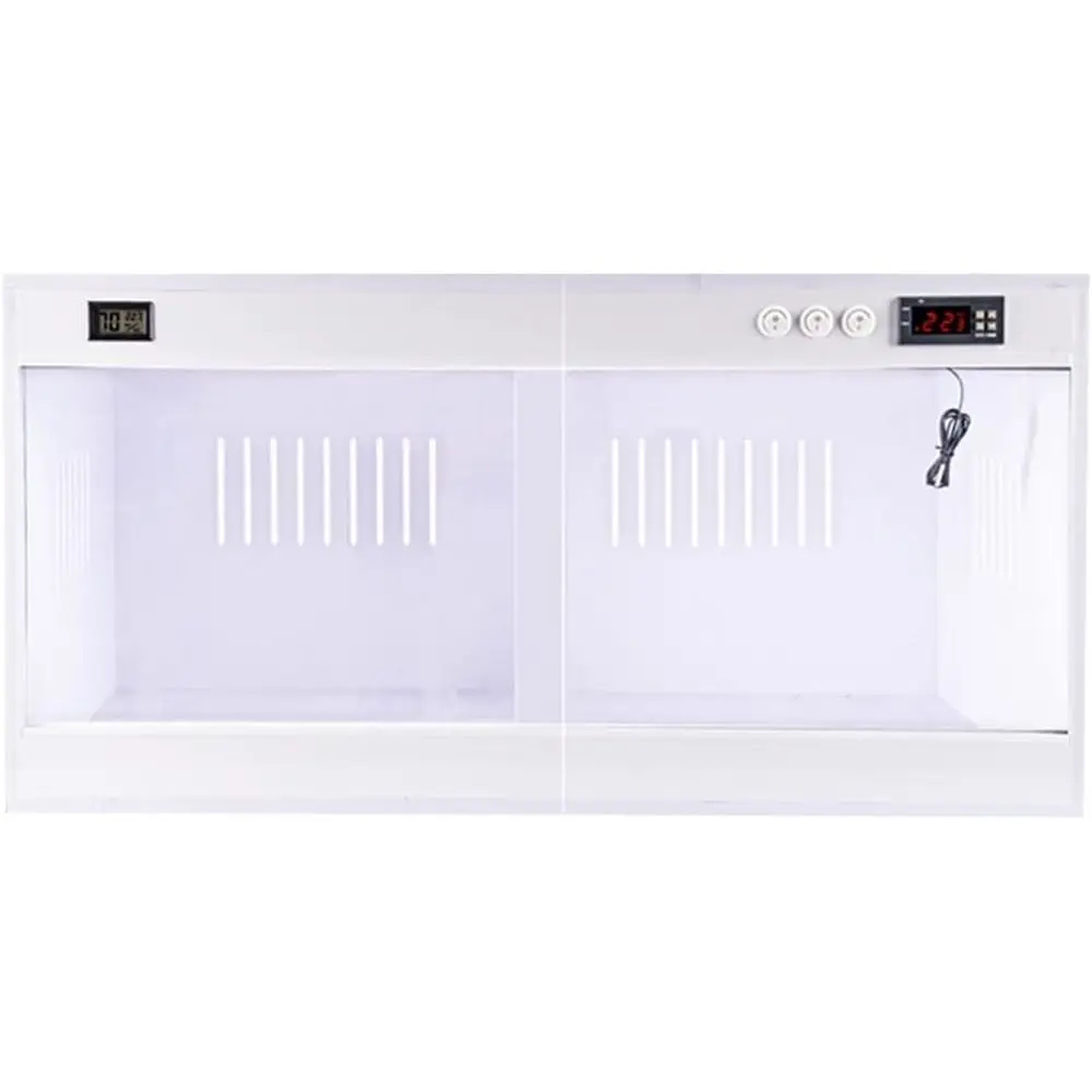 

Белый большой вивариум из ПВХ 100x40x40 см с подогревом для рептилий, ящериц, змей и черепах