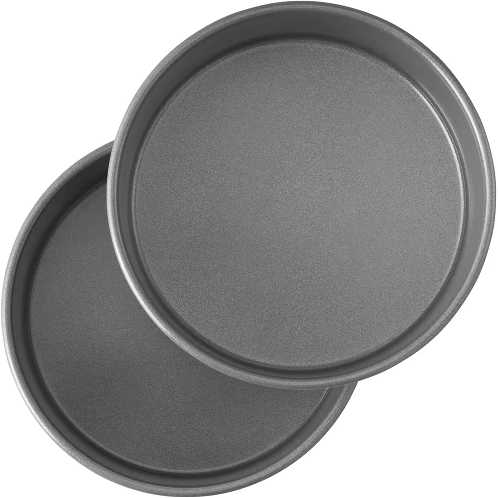 

6 Inch Non-Stick Round Cake Pans Set of 2 Durable Baking Pans Easy Cleanup Oven Safe Layered Cakes